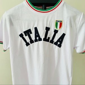 ITALIA t-shirt with embroidered details